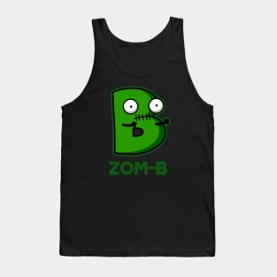 Zom-b Cute Halloween Zombie Alphabet Pun Tank Top